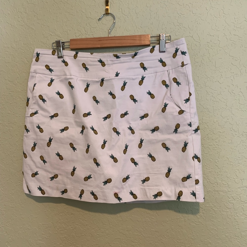 Rachel and Zach tennis skirt with fun pineapple pattern